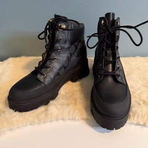 Coach Royce Signature Canvas Booties